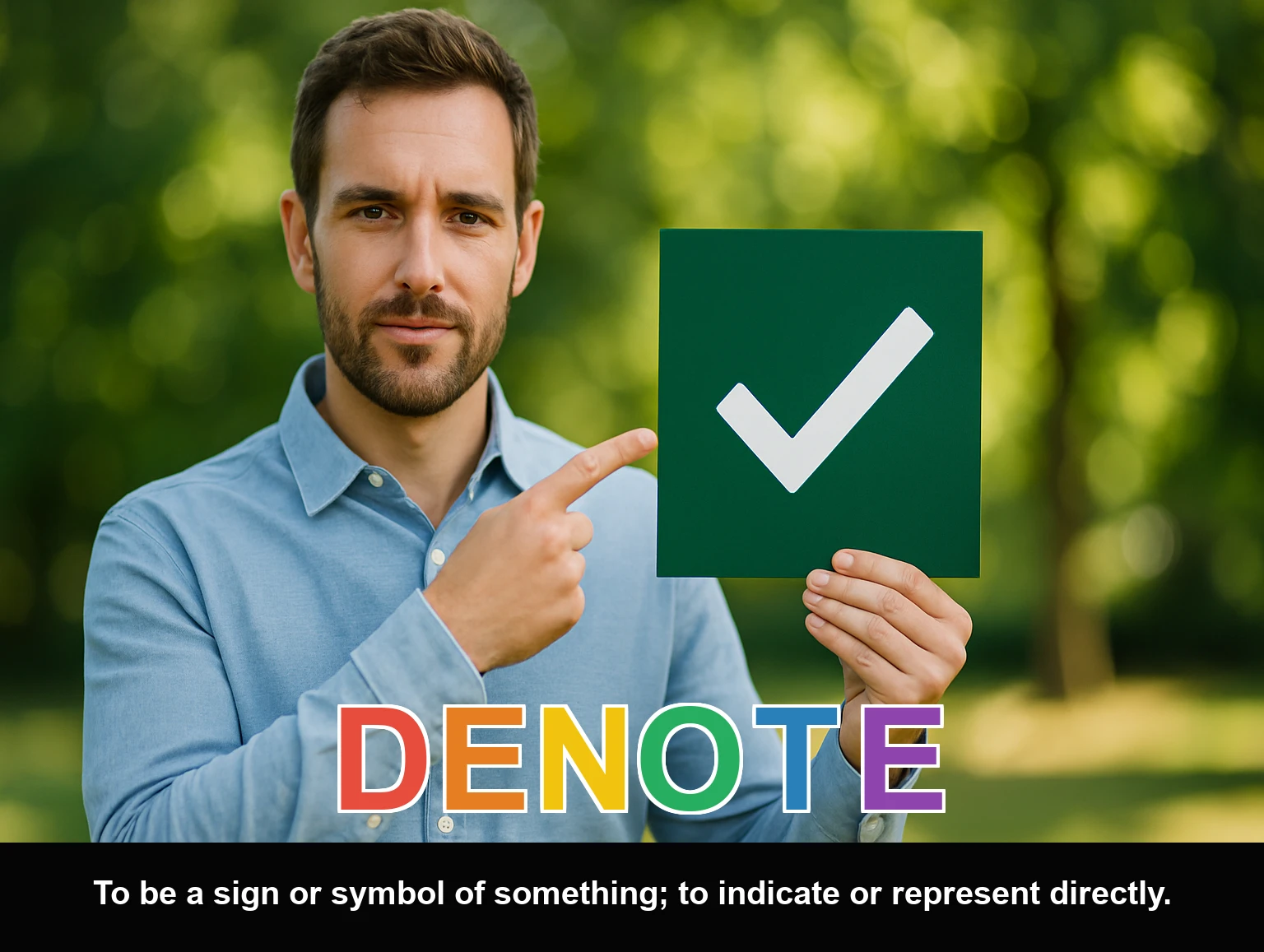 English Illustration for denote